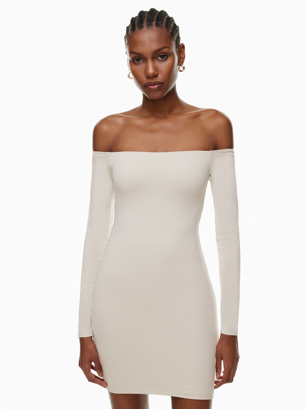 NWT Aritzia Contour Off-Shoulder Longsleeve Dress